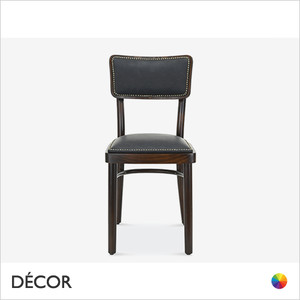 11 Brussels Studded Dining Chair with an Upholstered Seat and Backrest - In Designer Fabrics & Wood Finishes - Décor for Business 11 Brussels Studded Dining Chair with an Upholstered Seat and Backrest - In Designer Fabrics & Wood Finishes - Décor for Business