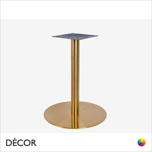 1A1 Westport 58 Vintage Brass Round Table Base in 3 Heights: Coffee, Standard & Poseur - Décor for Business 1A1 Westport 58 Vintage Brass Round Table Base in 3 Heights: Coffee, Standard & Poseur - Décor for Business