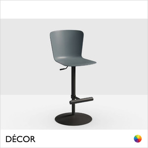 1 U Midj - Calla Gas-Lift Bar Stool with Swivel and Height Adjustable Base - Polypropylene Body In Designer Colours - Décor for Designers 1 U Midj - Calla Gas-Lift Bar Stool with Swivel and Height Adjustable Base - Polypropylene Body In Designer Colours - Décor for Designers