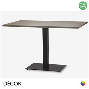 1 Mirco Black Rectangular Table Base - Add Rectangular Laminate Top in a Range of Designer Finishes - Décor for Business
