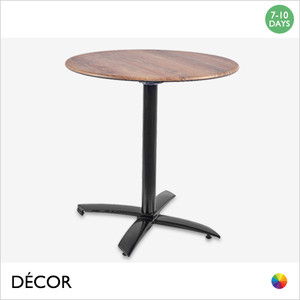 11 Trento Flip-Top Folding Dining Table in Black Aluminium - Add a Round Topalit® Smartline Laminate Top in a Range of Designer Finishes - Décor for Business 11 Trento Flip-Top Folding Dining Table in Black Aluminium - Add a Round Topalit® Smartline Laminate Top in a Range of Designer Finishes - Décor for Business