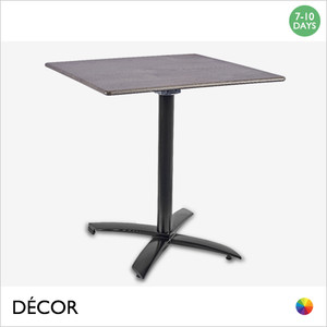 11 Trento Flip-Top Folding Dining Table in Black Aluminium - Add a Square Topalit® Smartline Laminate Top in a Range of Designer Finishes - Décor for Business 11 Trento Flip-Top Folding Dining Table in Black Aluminium - Add a Square Topalit® Smartline Laminate Top in a Range of Designer Finishes - Décor for Business