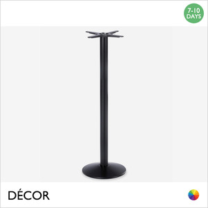 1 K Domus Small Poseur Table Base for Maximum Tops Ø600mm & 600mm x 600mm - In Black Powder Coated Steel, Indoor & Outdoor Use - Décor for Business 1 K Domus Small Poseur Table Base for Maximum Tops Ø600mm & 600mm x 600mm - In Black Powder Coated Steel, Indoor & Outdoor Use - Décor for Business
