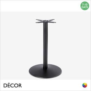 1 K Domus Medium Dining Table Base for Maximum Tops Ø900mm & 800mm x 800mm - In Black Powder Coated Steel, Indoor & Outdoor Use - Décor for Business 1 K Domus Medium Dining Table Base for Maximum Tops Ø900mm & 800mm x 800mm - In Black Powder Coated Steel, Indoor & Outdoor Use - Décor for Business
