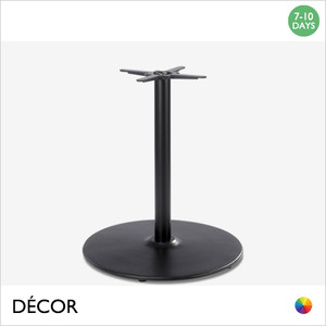 1 K Domus Large Dining Table Base for Maximum Tops Ø1200mm & 1100mm x 1100mm - In Black Powder Coated Steel, Indoor & Outdoor Use - Décor for Business 1 K Domus Large Dining Table Base for Maximum Tops Ø1200mm & 1100mm x 1100mm - In Black Powder Coated Steel, Indoor & Outdoor Use - Décor for Business