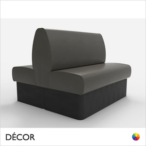 Battersea 2 Seat 1200mm Twin Back to Back Banquette Bench - Plain, Standard-Height Backrest - Décor for Business Battersea 2 Seat 1200mm Twin Back to Back Banquette Bench - Plain, Standard-Height Backrest - Décor for Business
