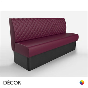 Battersea Large 3 - 4 Seat 1800mm Banquette Bench - Luxurious Deep Quilted, Standard-Height Backrest - Décor for Business