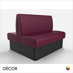 Battersea 2 Seat 1200mm Twin Back to Back Banquette Bench - Luxurious Deep Quilted, Standard-Height Backrest - Décor for Business Battersea 2 Seat 1200mm Twin Back to Back Banquette Bench - Luxurious Deep Quilted, Standard-Height Backrest - Décor for Business
