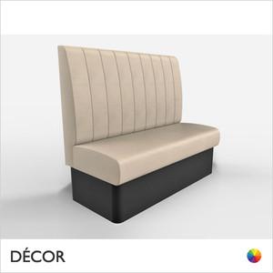 Battersea 3 Seat 1500mm Banquette Bench - Fluted, High Backrest - Décor for Business