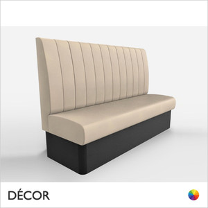 Battersea Large 3 - 4 Seat 1800mm Banquette Bench - Fluted, High Backrest - Décor for Business Battersea Large 3 - 4 Seat 1800mm Banquette Bench - Fluted, High Backrest - Décor for Business