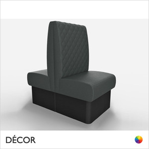 Battersea 1 Seat 600mm Twin Back to Back Banquette Bench - Luxurious Deep Quilted, High Backrest - Décor for Business Battersea 1 Seat 600mm Twin Back to Back Banquette Bench - Luxurious Deep Quilted, High Backrest - Décor for Business