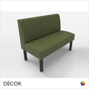 Greenwich 2 Seat 1200mm Banquette Bench - Quilted, Standard-Height Backrest - Décor for Business Greenwich 2 Seat 1200mm Banquette Bench - Quilted, Standard-Height Backrest - Décor for Business