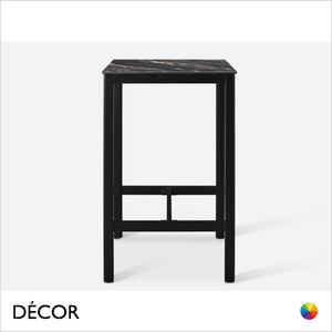 1 Caffè Pranzo 4-Leg Poseur Table Base with a Forte Compact Laminate Square Table Top In Designer Finishes, For Indoor & Outdoor Use - Décor for Business 1 Caffè Pranzo 4-Leg Poseur Table Base with a Forte Compact Laminate Square Table Top In Designer Finishes, For Indoor & Outdoor Use - Décor for Business