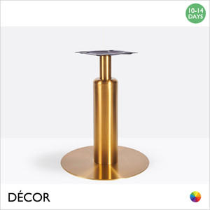 1 N Tavio Vintage Brass Large Round Dining Table Base Featuring a Medium Sleeve - For Maximum Ø1000mm & 900mm x 900mm Tops - Décor for Business 1 N Tavio Vintage Brass Large Round Dining Table Base Featuring a Medium Sleeve - For Maximum Ø1000mm & 900mm x 900mm Tops - Décor for Business
