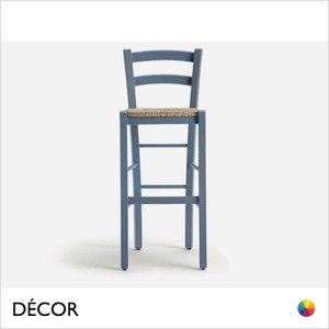 1 A  1 Palma Neo Classic - Venezia Bar Stool Featuring a Rush Seat, Bar & Counter Heights - Made for You - Décor for Business