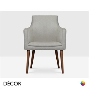 1 A 1 Icon Chairs - Nina P Dining Chair with Armrests and Round Legs - In Designer Fabrics & Eco Leathers - Décor for Business 1 A 1 Icon Chairs - Nina P Dining Chair with Armrests and Round Legs - In Designer Fabrics & Eco Leathers - Décor for Business
