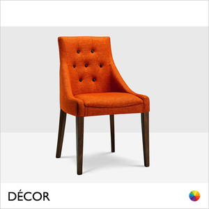 1 A 2 Icon Chairs - Nina S Dining Chair with a Button Back and Square Legs - In Designer Fabrics & Eco Leathers - Made for You - Décor for Business 1 A 2 Icon Chairs - Nina S Dining Chair with a Button Back and Square Legs - In Designer Fabrics & Eco Leathers - Made for You - Décor for Business