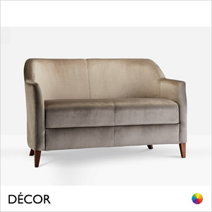 1 A 1 Icon Chairs - Raja Two-Seater Sofa with Square Legs - In Designer Fabrics & Eco Leathers - Décor for Business 1 A 1 Icon Chairs - Raja Two-Seater Sofa with Square Legs - In Designer Fabrics & Eco Leathers - Décor for Business