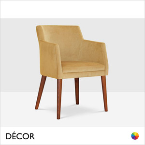 Icon Chairs - Sofia P Dining Chair with Arms and Round Legs - In Designer Fabrics & Eco Leathers - Décor for Business Icon Chairs - Sofia P Dining Chair with Arms and Round Legs - In Designer Fabrics & Eco Leathers - Décor for Business