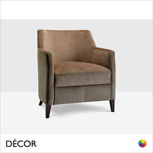 Icon Chairs - Sofia Armchair with Round Legs - In Designer Fabrics & Eco Leathers - Décor for Business