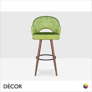 Icon Chairs - Greta BS Hole Bar Stool with Round Legs - In Designer Fabrics & Eco Leathers - Décor for Business Icon Chairs - Greta BS Hole Bar Stool with Round Legs - In Designer Fabrics & Eco Leathers - Décor for Business