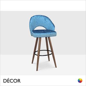 Icon Chairs - Voila BS Hole Bar Stool with Round Legs - In Designer Fabrics & Eco Leathers - Décor for Business Icon Chairs - Voila BS Hole Bar Stool with Round Legs - In Designer Fabrics & Eco Leathers - Décor for Business