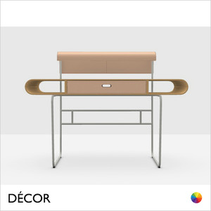 Midj - Apelle Desk Table - Hide or Tuscan Hide Lampshade and Drawer Front in Designer Colours - Décor for Designers Midj - Apelle Desk Table - Hide or Tuscan Hide Lampshade and Drawer Front in Designer Colours - Décor for Designers