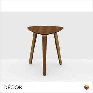 Midj - Dalia Coffee Table with Bentwood Legs, Small, Height 45cm - Wooden Frame and Top in Designer Finishes - Décor for Designers