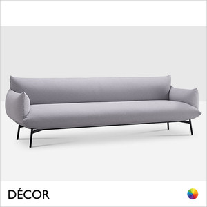 Midj - Area Three Seat Sofa with Armrests in Designer Fabrics & Eco Leathers - Décor for Business Midj - Area Three Seat Sofa with Armrests in Designer Fabrics & Eco Leathers - Décor for Business