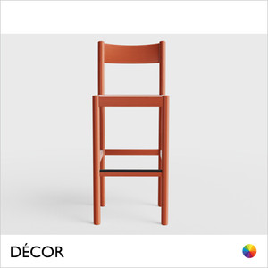 Décor Select - Palma Bar Stool with Backrest in Natural or Stained Ash, Bar and Counter Heights - In Designer Wood Stain Colours - Décor Business Décor Select - Palma Bar Stool with Backrest in Natural or Stained Ash, Bar and Counter Heights - In Designer Wood Stain Colours - Décor Business