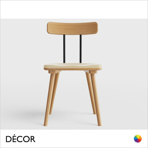 Décor Select - Mary Dining Chair in Lacquered or Stained Ash with a Polypropylene Seat - In Designer Colours and Wood Finishes - Décor for Business Décor Select - Mary Dining Chair in Lacquered or Stained Ash with a Polypropylene Seat - In Designer Colours and Wood Finishes - Décor for Business