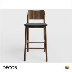 Décor Select - Pop Bar Stool in Natural or Stained Ash, Bar and Counter Heights with an Upholstered Seat - In Designer Fabrics and Wood Finishes Décor Select - Pop Bar Stool in Natural or Stained Ash, Bar and Counter Heights with an Upholstered Seat - In Designer Fabrics and Wood Finishes