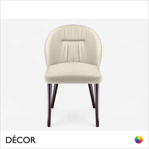 Icon Chairs - Moma Chair with a Curved Backrest with Wooden Legs - In Designer Fabrics & Eco Leathers - Décor for Business Icon Chairs - Moma Chair with a Curved Backrest with Wooden Legs - In Designer Fabrics & Eco Leathers - Décor for Business