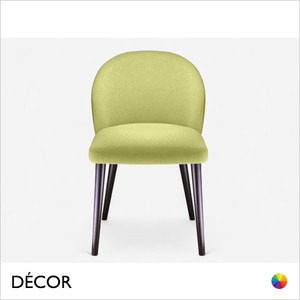 Icon Chairs - Nora Chair with a Curved Backrest with Wooden Legs - In Designer Fabrics & Eco Leathers - Décor for Business Icon Chairs - Nora Chair with a Curved Backrest with Wooden Legs - In Designer Fabrics & Eco Leathers - Décor for Business