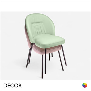 1 A 1 Icon Chairs - Moma Stackable Chair with a Curved Backrest with Metal Legs - In Designer Fabrics & Eco Leathers - Décor for Business 1 A 1 Icon Chairs - Moma Stackable Chair with a Curved Backrest with Metal Legs - In Designer Fabrics & Eco Leathers - Décor for Business