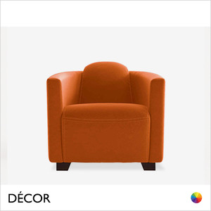 Décor Concept - Bravo Tub Style Armchair with Curved Arms and an Arched Backrest - In Designer Fabrics & Eco Leathers - Décor for Business