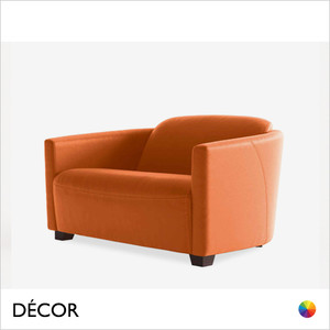 Décor Concept - Bravo Love Seat with Curved Arms and an Arched Backrest - In Designer Fabrics & Eco Leathers - Décor for Business