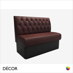 Décor Select - Battersea Booth & Banquette Seating Units with a Diamond Buttoned Backrest - Décor for Business