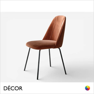 Icon Chairs - Jenny Chair with Stitch Detailing and  Metal Legs - In Designer Fabrics & Eco Leathers - Décor for Business
