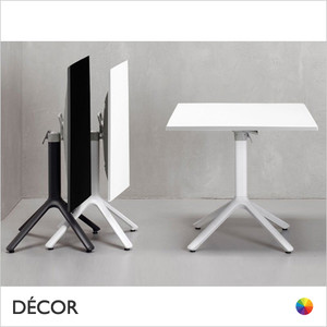11 Eco Stackable Folding Outdoor Dining Table with a Smooth Polypropylene Top, Sizes - In Designer Neutral Tones - Décor for Business 11 Eco Stackable Folding Outdoor Dining Table with a Smooth Polypropylene Top, Sizes - In Designer Neutral Tones - Décor for Business