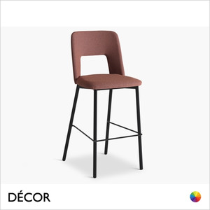 Uma Bar Stool in Designer Fabrics & Eco Leathers with Metal Legs - Made for You - Décor for Business Uma Bar Stool in Designer Fabrics & Eco Leathers with Metal Legs - Made for You - Décor for Business