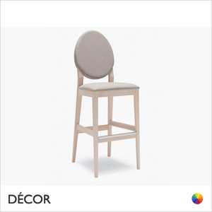 Victoria Bar Stool with Tapered Wooden Legs in Designer Fabrics & Eco Leathers, Bar & Counter Heights - Made for You - Décor for Business Victoria Bar Stool with Tapered Wooden Legs in Designer Fabrics & Eco Leathers, Bar & Counter Heights - Made for You - Décor for Business