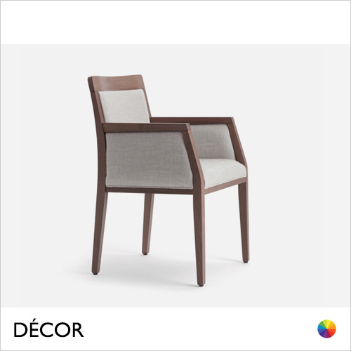 1 A  2 Palma - Opera Boheme Dining Chair with Upholstered Armrests in Designer Fabrics & Classic Eco Leathers - Made for You - Décor for Business
