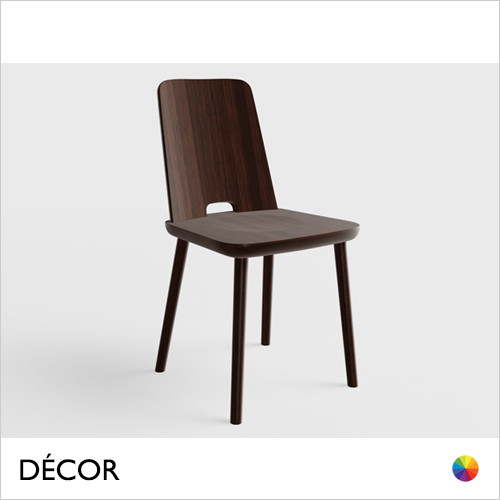 Décor Select - Tablet Dining Chair in Natural or Stained Ash - In Designer Colours and Wood Finishes - Décor for Business