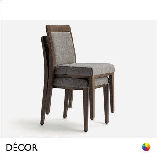 1 A  2 Palma - Opera Boheme Stackable Dining Chair in Designer Fabrics & Classic Eco Leathers - Made for You - Décor for Business