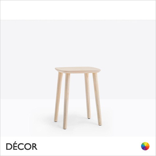 1A1 Babila Low Stool, Solid Ash - In Designer Colours & Neutral Tones - Décor for Home & Business