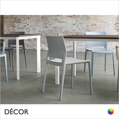 1 A 1 Bakhita Stackable Dining Chair, Technopolymer - In Designer Colours & Neutral Tones - Décor for Business
