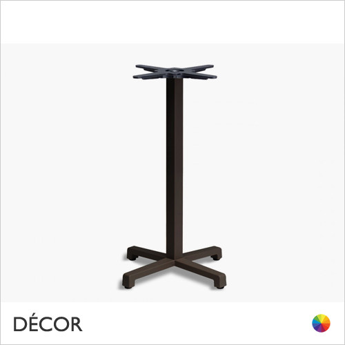 111 Cross Poseur Table Base - In Powder Coated Steel, Indoor & Outdoor Use - Décor for Business