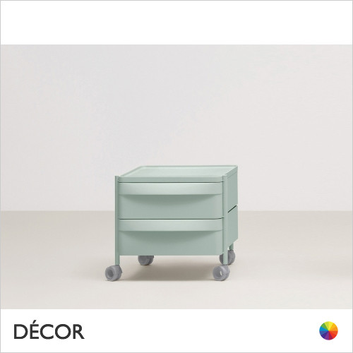 Pedrali - Boxie Office Storage with Two Drawers - Powder Coated Steel & Polypropylene - In Designer Colours - Décor for Home & Business