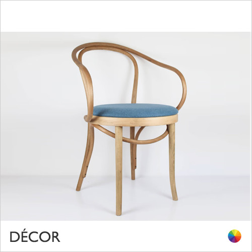 1 Antibes Dining Chair with Armrests and a Seat Pad with a Double Hoop Backrest - In Designer Fabrics & Wood Finishes - Décor for Business 1 Antibes Dining Chair with Armrests and a Seat Pad with a Double Hoop Backrest - In Designer Fabrics & Wood Finishes - Décor for Business